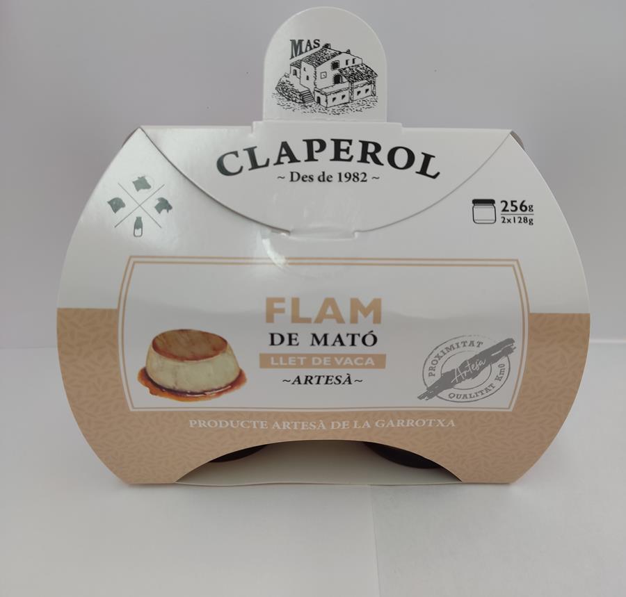 FLAN DE REQUESÓN 256g (2u x 128gr) | flam-mato